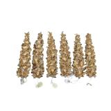 Regency International Gold Glitter Cone Trees (A)