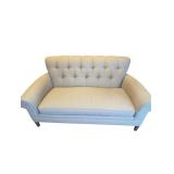 Tufted Light Beige Loveseat Sofa (F)