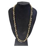 Vintage Triple-Strand Faux Pearl Necklace (J)