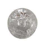 Footed Cut Crystal Trinket Box with Domed Lid (A)