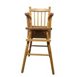 Vintage Solid Wood Childï¿½s High Chair (F)