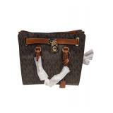 Michael Kors Hamilton Large Brown Tote Handbag (C)