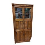 Lighted Bar Cabinet w/ Glass Display Doors (F)