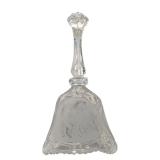 Vintage Cut Crystal Bell with Etched Horse (U)