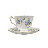 Aynsley ï¿½Marine Roseï¿½ Bone China Teacup Saucer (U)