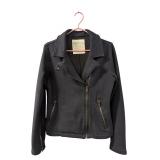 Roots Canada Black Zip-Front Jacket (C)