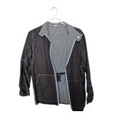 Black Lined Jacket with Zippers Spanner Size 6 (C)