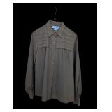 Fortune Taupe Pleated Front Blouse