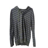 USA Eagle Striped Hooded Long-Sleeve (C)