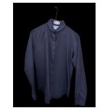 Vintage Black Button-Up Blouse