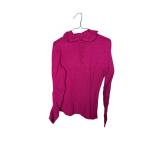 Pink Orly Quarter Button Sweater Size Small (C)