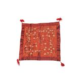 Embroidered Red Tablecloth with Tassels (C)
