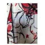 Red & Black Flower Pattern Blazer VEX Size 36 (C)