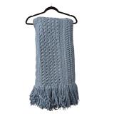Vintage Heavy Blue Hand made Blanket (C)