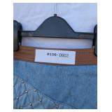 Frank Lyman Denim Skirt with Leather Trim