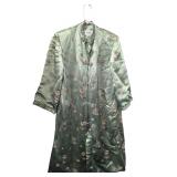 Vintage Asian-Inspired Satin Brocade Jacket (C)