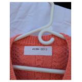 Coral Cable Knit Sweater