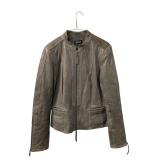 Danier Grey Genuine Leather Jacket Womenï¿½s M (C)