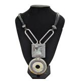 Artisan Sliver and Shell Necklace (C)