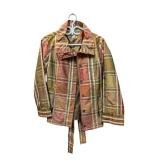 Brown Fannel Wax Coat Puli Size S (C)