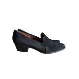 Nicole Tessa Black Nubuck Loafers Size 8.5M (C)