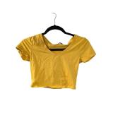 Fashion Nova Yellow Fashion Nova Crop Top S (C)