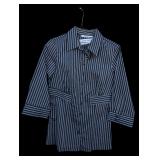 Ricki's Striped Button Front Blouse