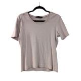 Ribbed Pink Short Sleeve T-Shirt L (C)
