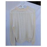 Cream Open-Knit Sweater
