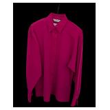 Antonella Fuchsia Button-Front Blouse