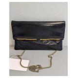 Black & Gold Shoulder Bag W Chain Strap