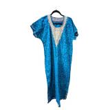 Vintage 70s Blue Boho Hippie Bell Sleeve  (C)