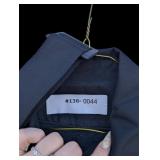 Black Long Coat with Tie Detail