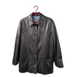 B&C Bod & Christensen Black Leather Jacket (C)