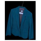 Garey Petites Teal Corduroy Blazer