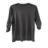 Black Roll V-neck Tee Lauren Ralph Size L (C)