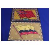 Lot of 2 Vintage Tobacco Flags
