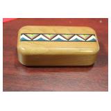 An Inlaid Wooden Slide Trinket Box