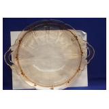 Pink Depression Glass Tray
