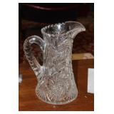 Brilliant Cut Glass Large Pitcher