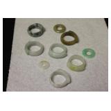 Lot of 9  Saddle Rings / Circles