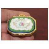 A Ceramic Rectangular Form Trinket Box
