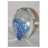 Jelly Fish Art Glass Paperweight