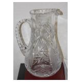 Beautiful Cut Glass Pitcher