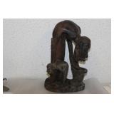 A Vintage Exotic Wood African Statue