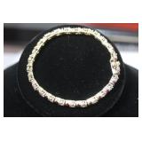 A Sterling and Stone Bracelet