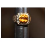 Sterling and Tiger Eye Ring
