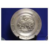 Germany Well Carved Pewter Plate