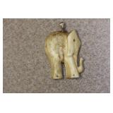 10 Karat Gold Bale with Bone Pendant