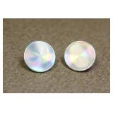 Manced sterling pair of earrings